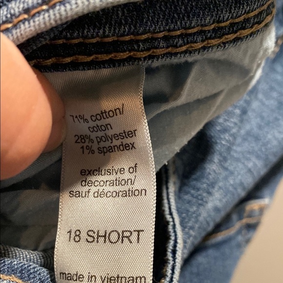 Maurices Blue Flare Wide Leg Jeans | Size 18 Short | Stretch Denim - Picture 3 of 6